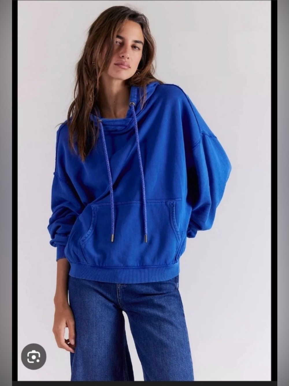 We The Free Of A Feather Hoodie Free People Mazarine Blue Size S